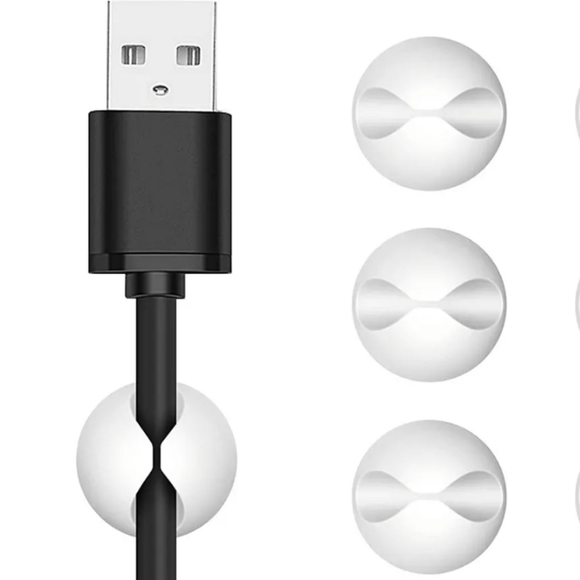 3pcs White Insignia Cord Keeper - Picture 1 of 5